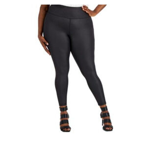 I .N.C. International Concepts Plus Size Shine Compression Leggings 1X  NWT